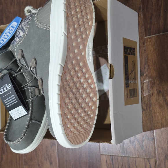 Hey Dude Womens Eloise Recycled Leather Granite Grey Ankle Boots - Picture 4 of 8